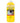 Yellow bottle of grout residue remover with white cap on a white background