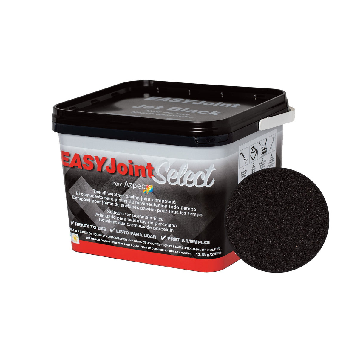 Azpects Easy Joint Select, Jet Black, 12.5kg tub – Stone Zone ...