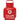 Red propane tank with 'Calor' branding on a white background