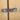 Metal door latch on a wooden door