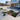 Front patio with Ice Blue Chippings surrounding paving slabs, garden pathway