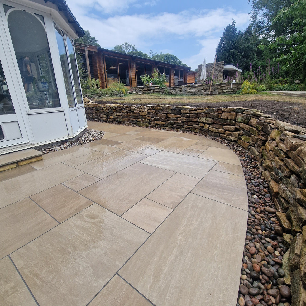 'Natural' Raj Green Porcelain Paving – Stone Zone & Landscaping Supplies