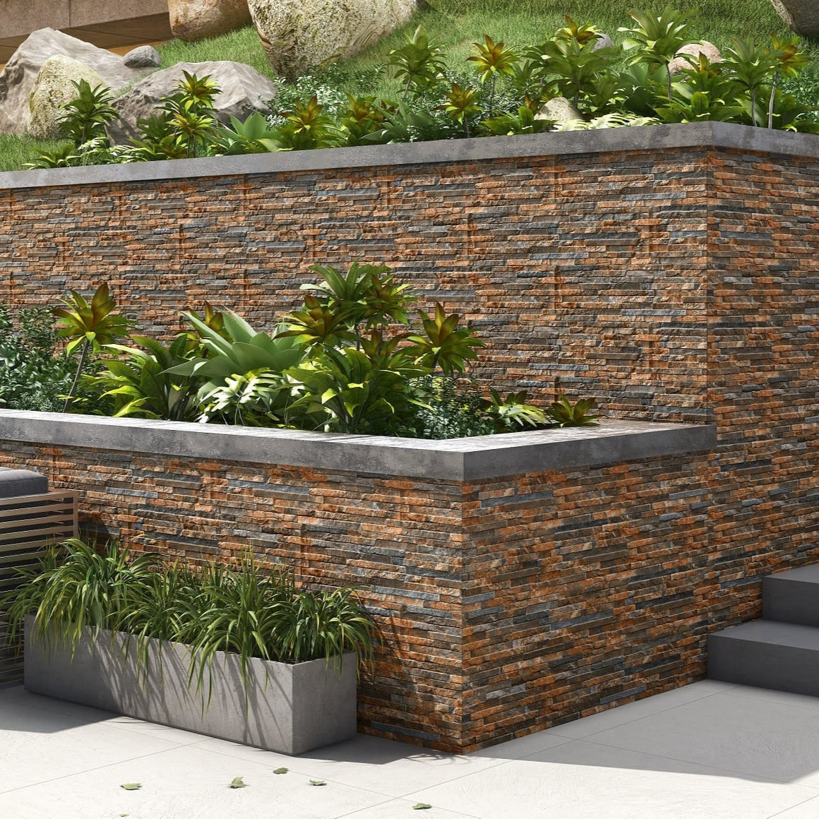 Rustic Quartz Cladding Sienna™ Rustic Quartz Porcelain Cladding – Stone Zone & Landscaping ...