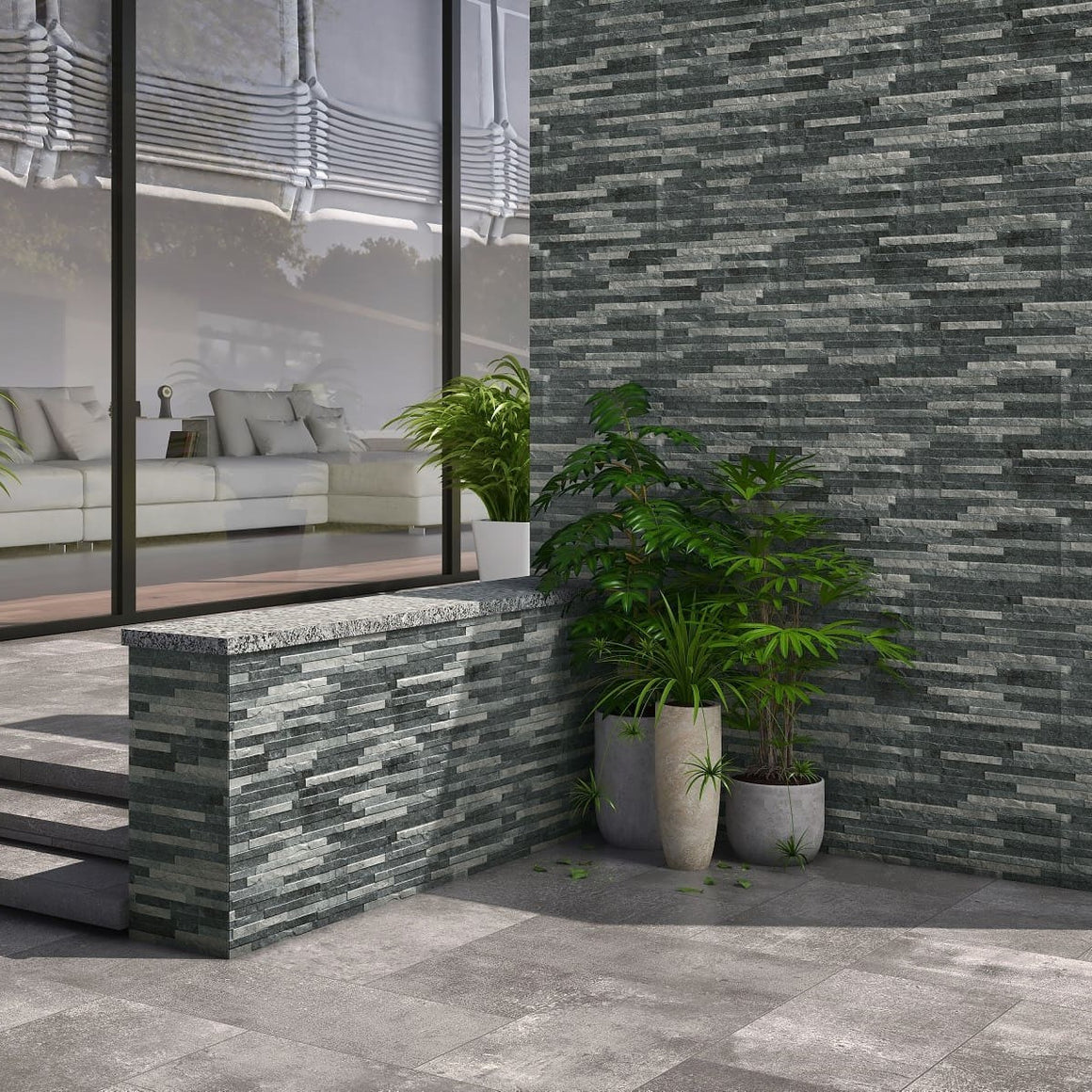 Sienna™ Tungsten Porcelain Cladding – Stone Zone & Landscaping Supplies