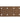 A rectangular brown metal plate with rounded corners and six evenly spaced circular holes, shown on a plain white background.