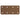 A rectangular brown metal plate with rounded corners and six evenly spaced circular holes, shown on a plain white background.