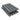 Stack of Wessex® Verde Slatted SG Composite Cladding, Dark Grey on a white background