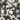 Close-up of black and white pebbles; Zebra Black and White Pebbles