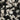 Close-up of black and white pebbles; Zebra Black and White Pebbles