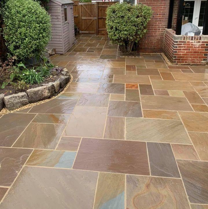 Autumn Brown Sandstone Paving I Stone Zone & Landscaping Centre I The 