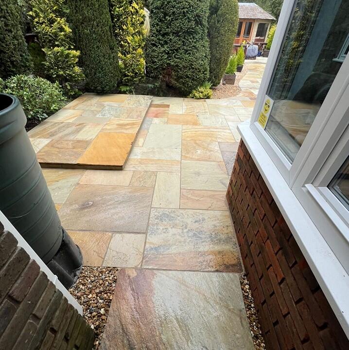 Golden Fossil Sandstone Paving Stone Zone And Landscaping Supplies