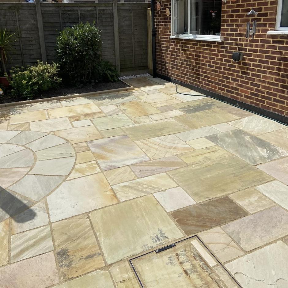 Golden Fossil Sandstone Paving | Stone Zone & Landscaping Supplies