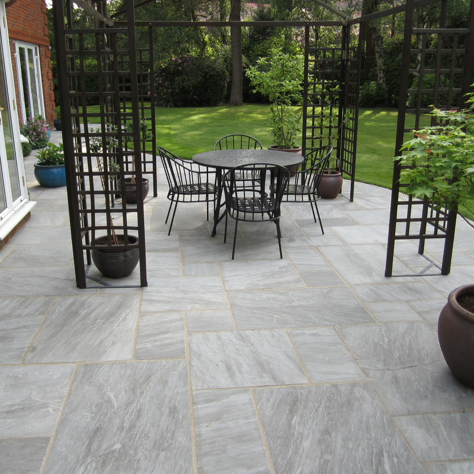 Umbra grey deals sandstone paving